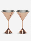 TOM DIXON Plum Martini Glasses Set of Two