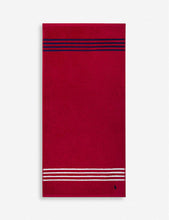 將圖片載入圖庫檢視器 RALPH LAUREN HOME Travis Red Rose Cotton Hand Towel 50cm x 100cm