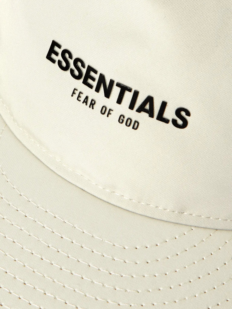 FEAR OF GOD ESSENTIALS x New Era Logo-Print Shell Baseball Cap