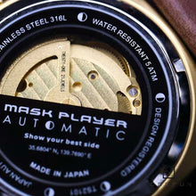 將圖片載入圖庫檢視器 TACS Mask Player Automatic Pyrite Gold 手錶