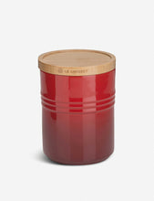 將圖片載入圖庫檢視器 LE CREUSET Medium Stoneware Storage Jar with Lid - 1000FUN