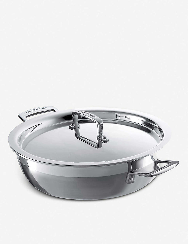 LE CREUSET 3-ply Stainless Steel Shallow Casserole Pan 30cm - 1000FUN
