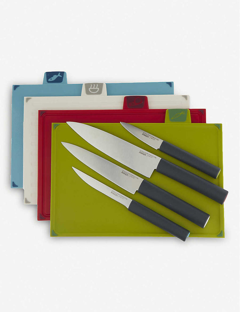 JOSEPH JOSEPH Index Colurcoded Chopping Boards with Co-ordinating Knives