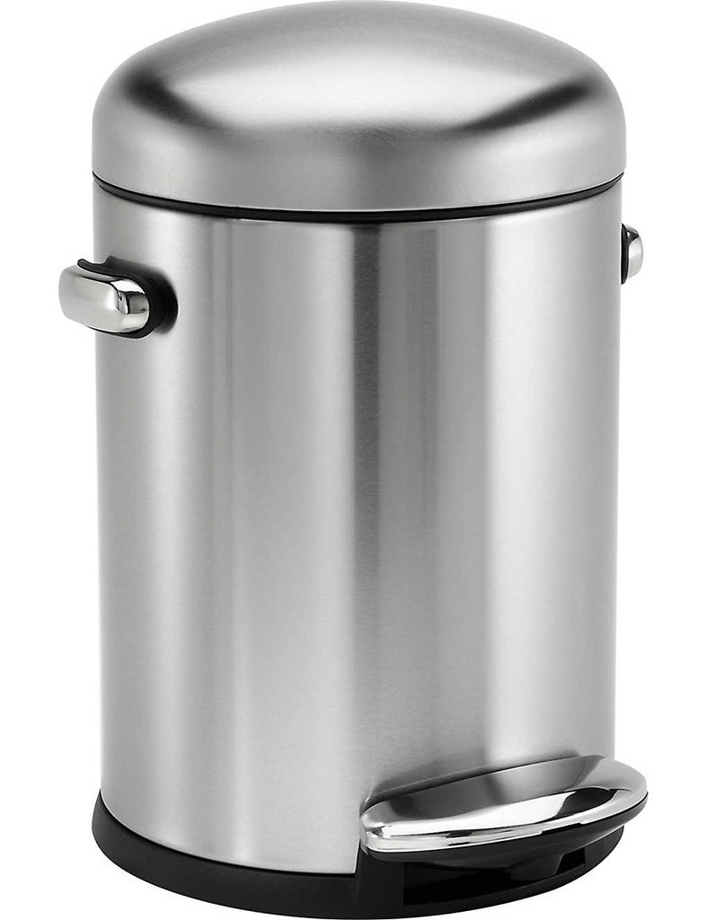 SIMPLE HUMAN Retro Stainless Steel Pedal Bin 4.5L