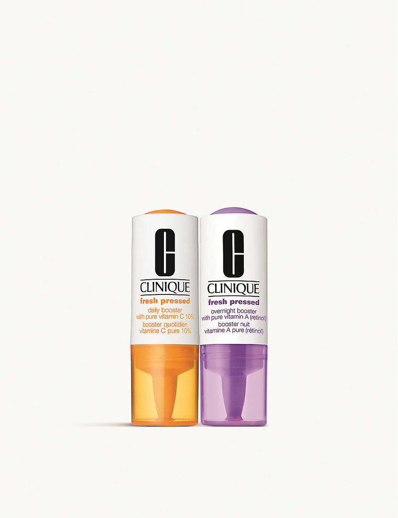 CLINIQUE Fresh Pressed Daily and Overnight Boosters with Pure Vitamins C 10% + A (Retinol) Duo 6ml