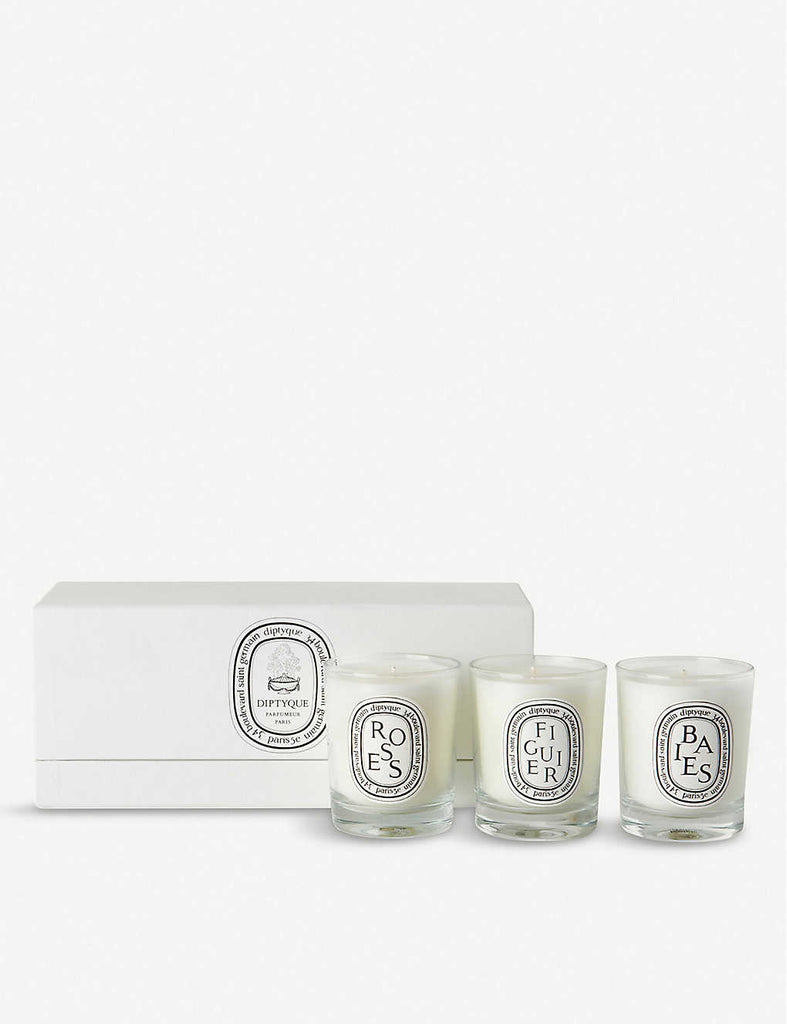 DIPTYQUE Baies, Figuier & Roses Mini Candles 3 x 70g