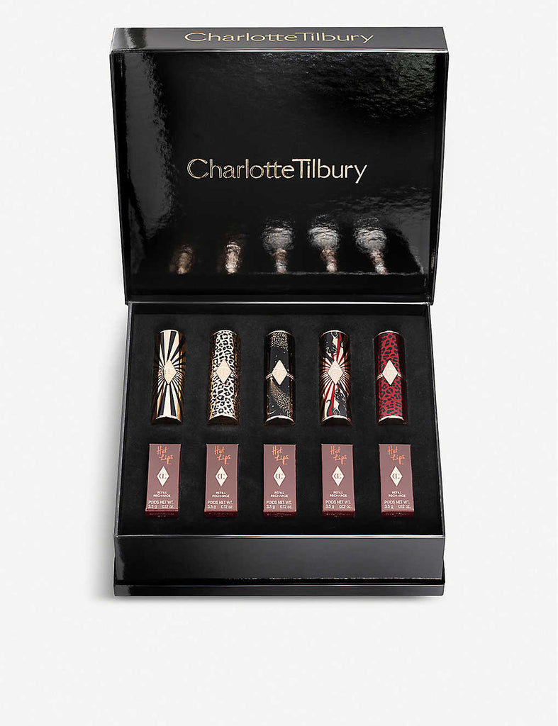CHARLOTTE TILBURY Hot Lips Wardrobe Lipsticks Set of Ten 35g