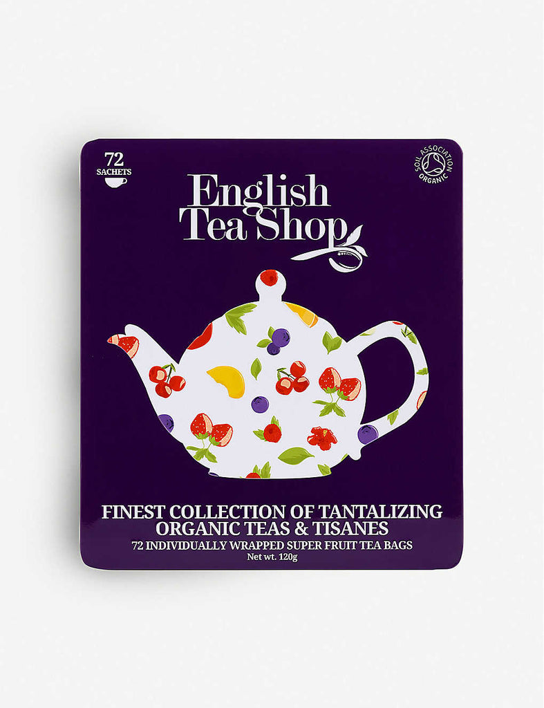 ENGLISH TEA SHOP Super Fruit Tea Gift Tin Box of 72