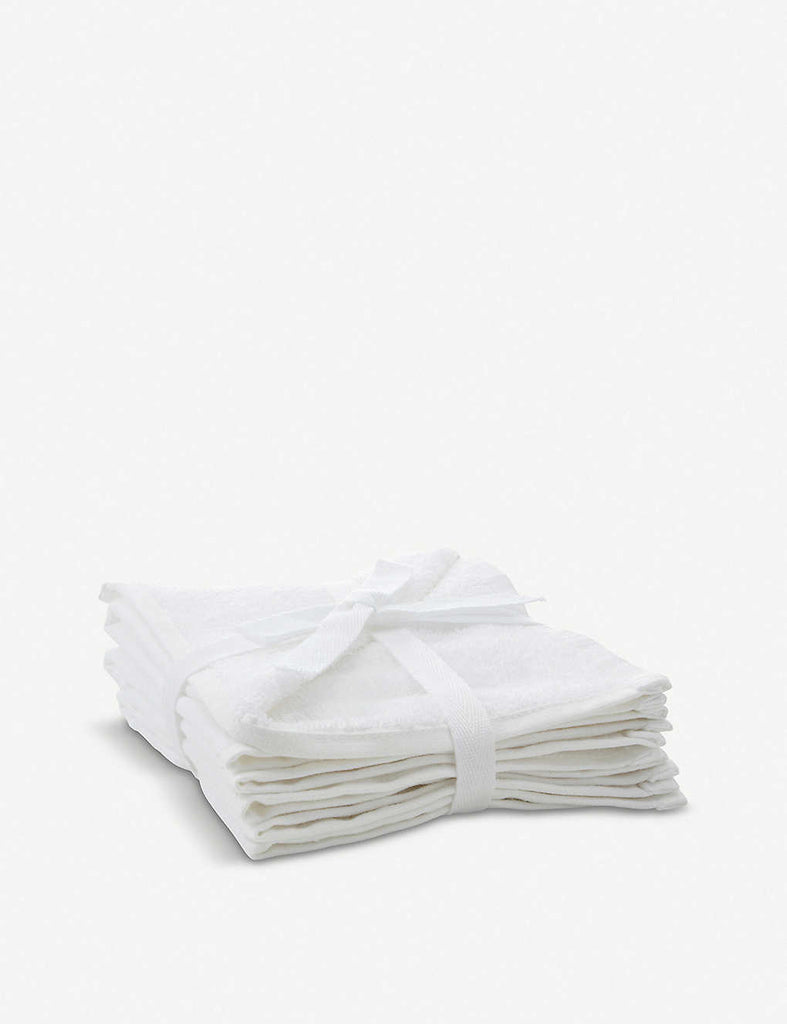 THE WHITE COMPANY Cotton Face Cloth Set of Three