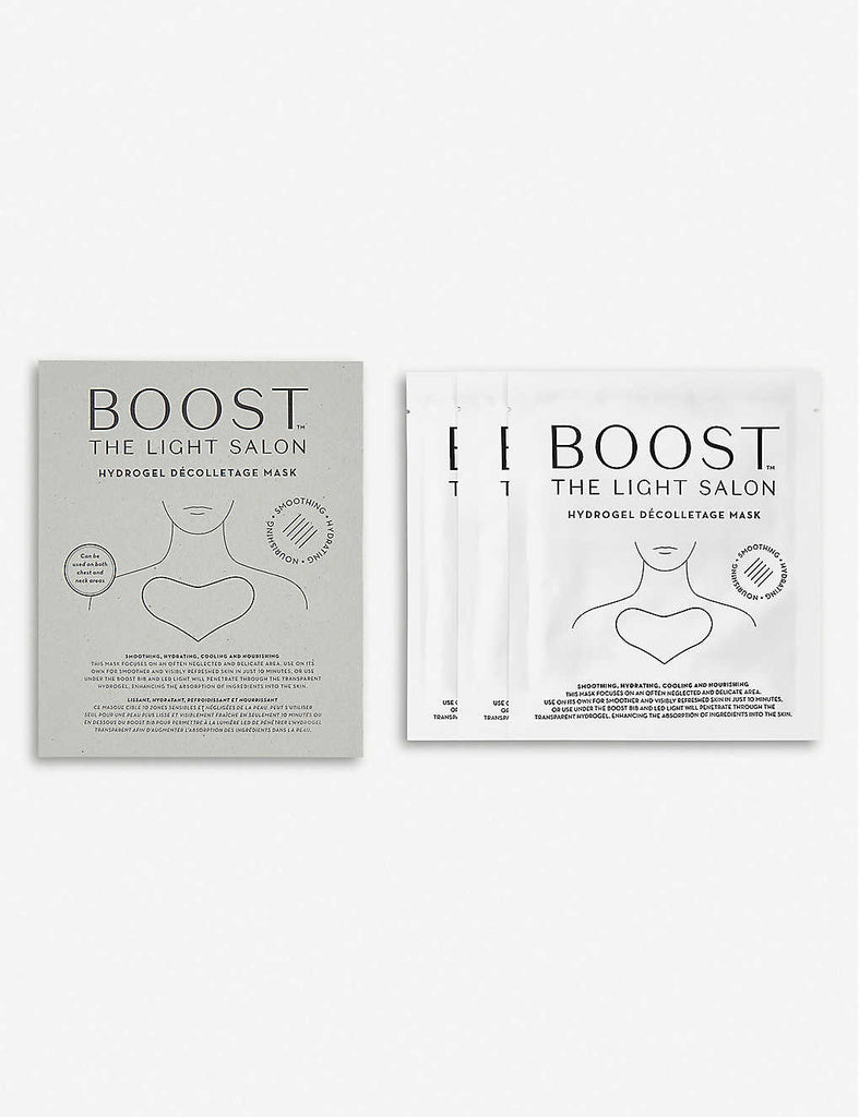 THE LIGHT SALON BOOST Hydrogel Décolletage Mask Pack of Three