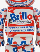 將圖片載入圖庫檢視器 BE@RBRICK Andy Warhol ‘’Brillo’’ Graphic-Print 1000% Figurine