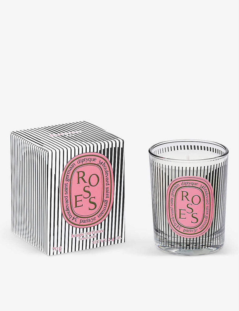 DIPTYQUE Graphic Collection Limited Edition Roses Mini Scented Candle 70g