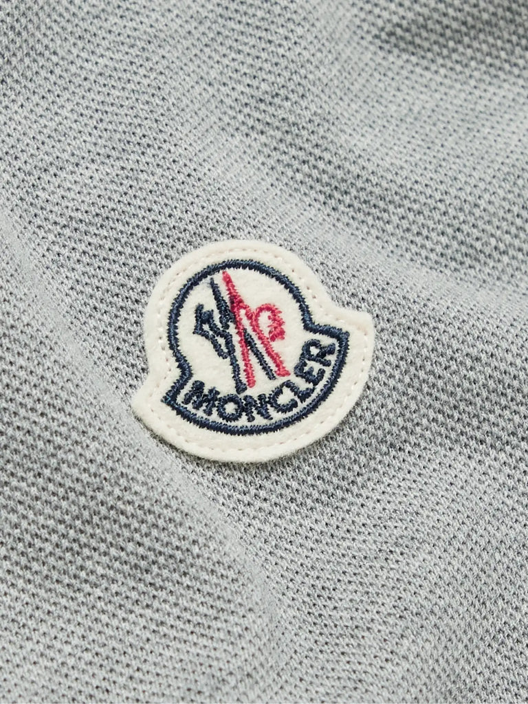 MONCLER Logo-Appliquéd Cotton-Piqué Polo Shirt
