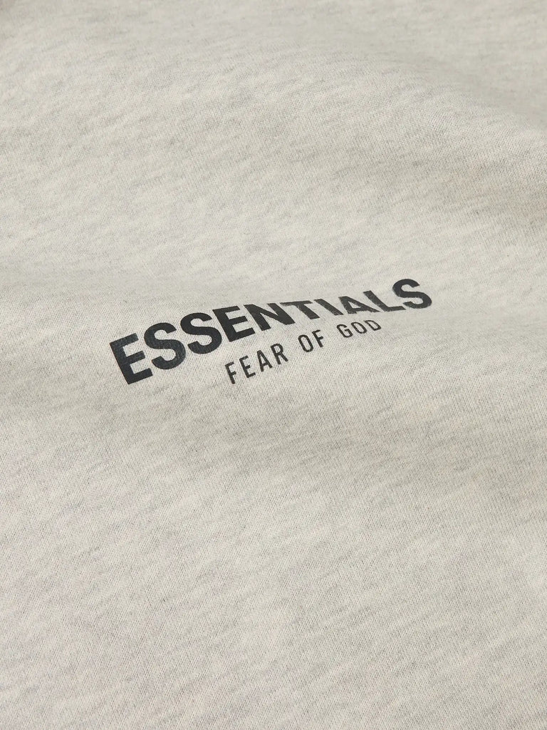 FEAR OF GOD ESSENTIALS Logo-Print Cotton-Blend Jersey Mock-Neck Sweatshirt