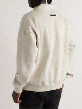 將圖片載入圖庫檢視器 FEAR OF GOD ESSENTIALS Logo-Print Cotton-Blend Jersey Mock-Neck Sweatshirt